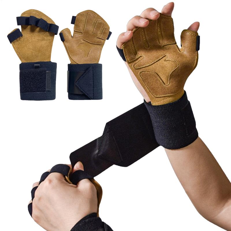 Wrist Wraps Weightlifting Support - Weight Lifting Gloves For Men PU