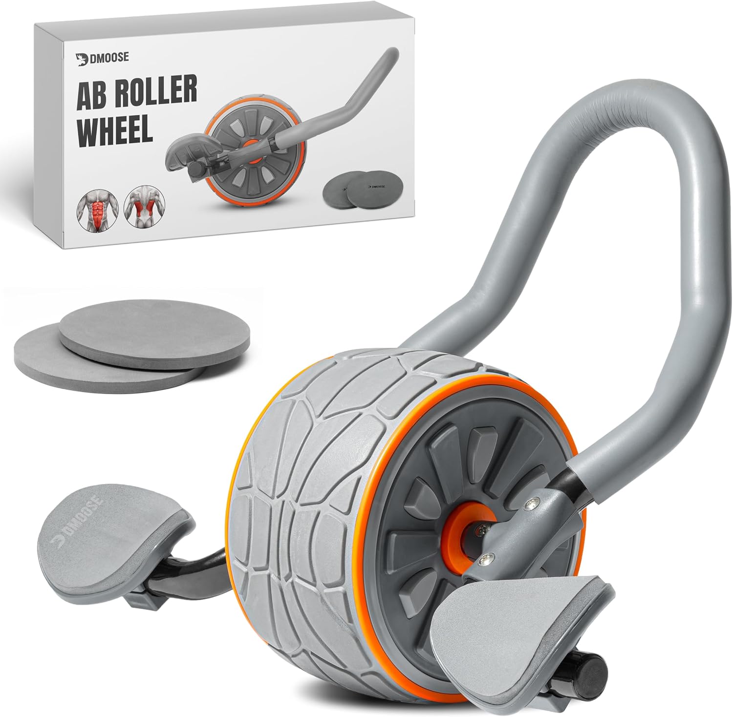 DMoose Fitness Ab Roller Wheel - Ab Roller Wheel With Elbow Support 评论和价格