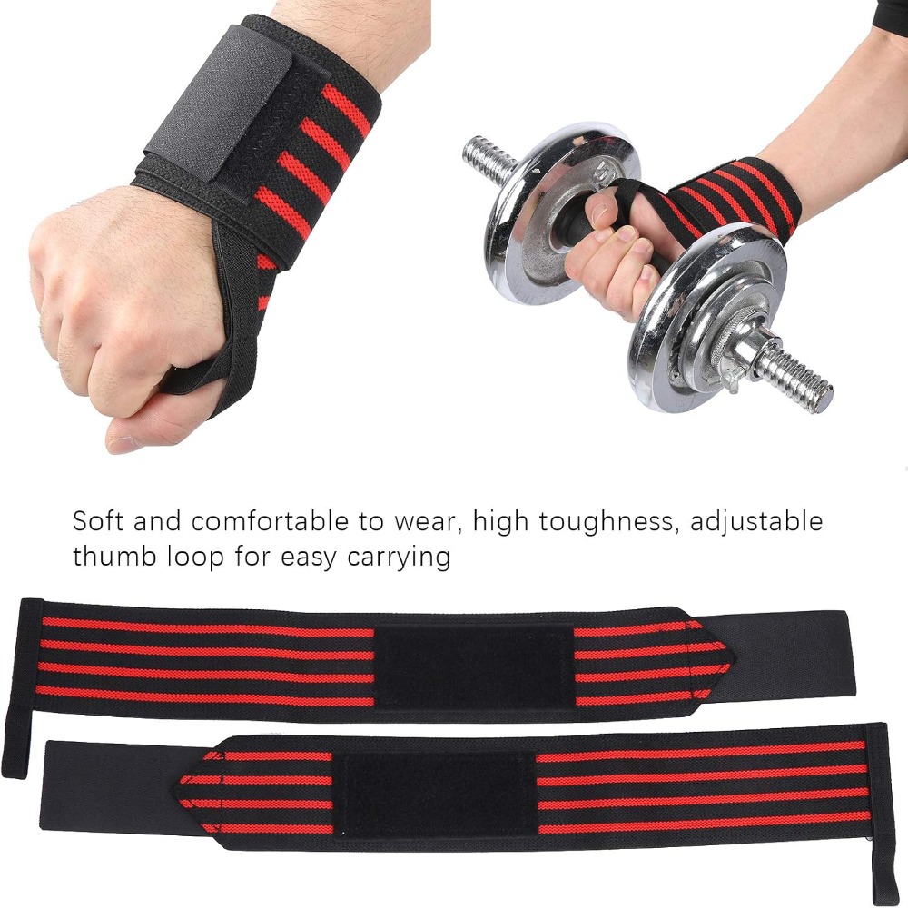 1Pair Adjustable Closure Wrist - Wrist Wraps Weightlifting Support 评论和价格