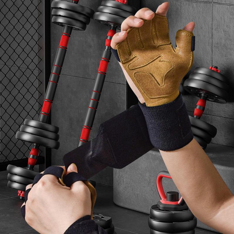 Weight Lifting Gloves For Men  - Wrist Wraps Weightlifting Support 评论和价格