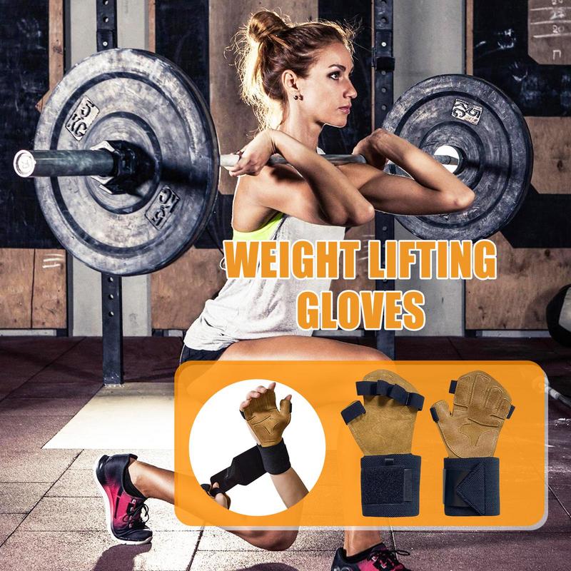 Weight Lifting Gloves For Men  - Wrist Wraps Weightlifting Support 评论和价格