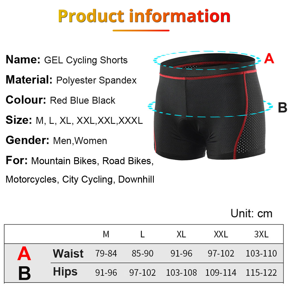 NEWBOLER Cycling Shorts Breath - Padded Cycling Shorts 5D Gel 评论和价格