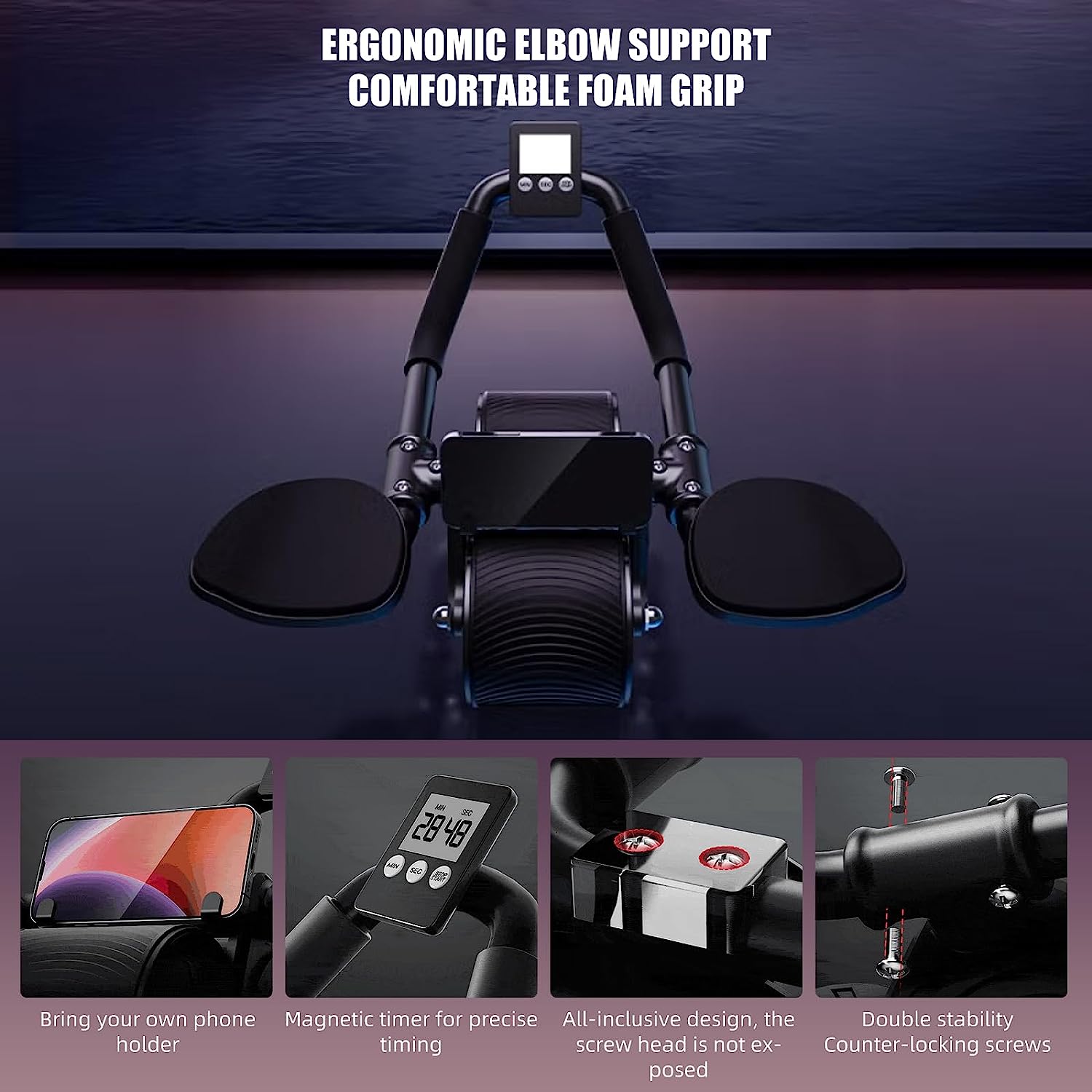 Elbow Support Automatic Reboun - Ab Roller Wheel With Elbow Support 评论和价格